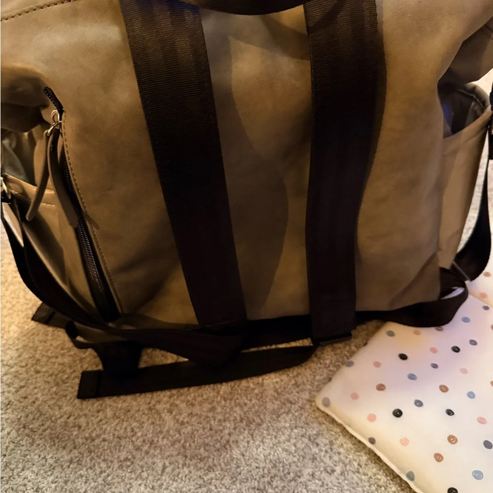 Petunia pickle bottom boxy grey backpack diaper bag